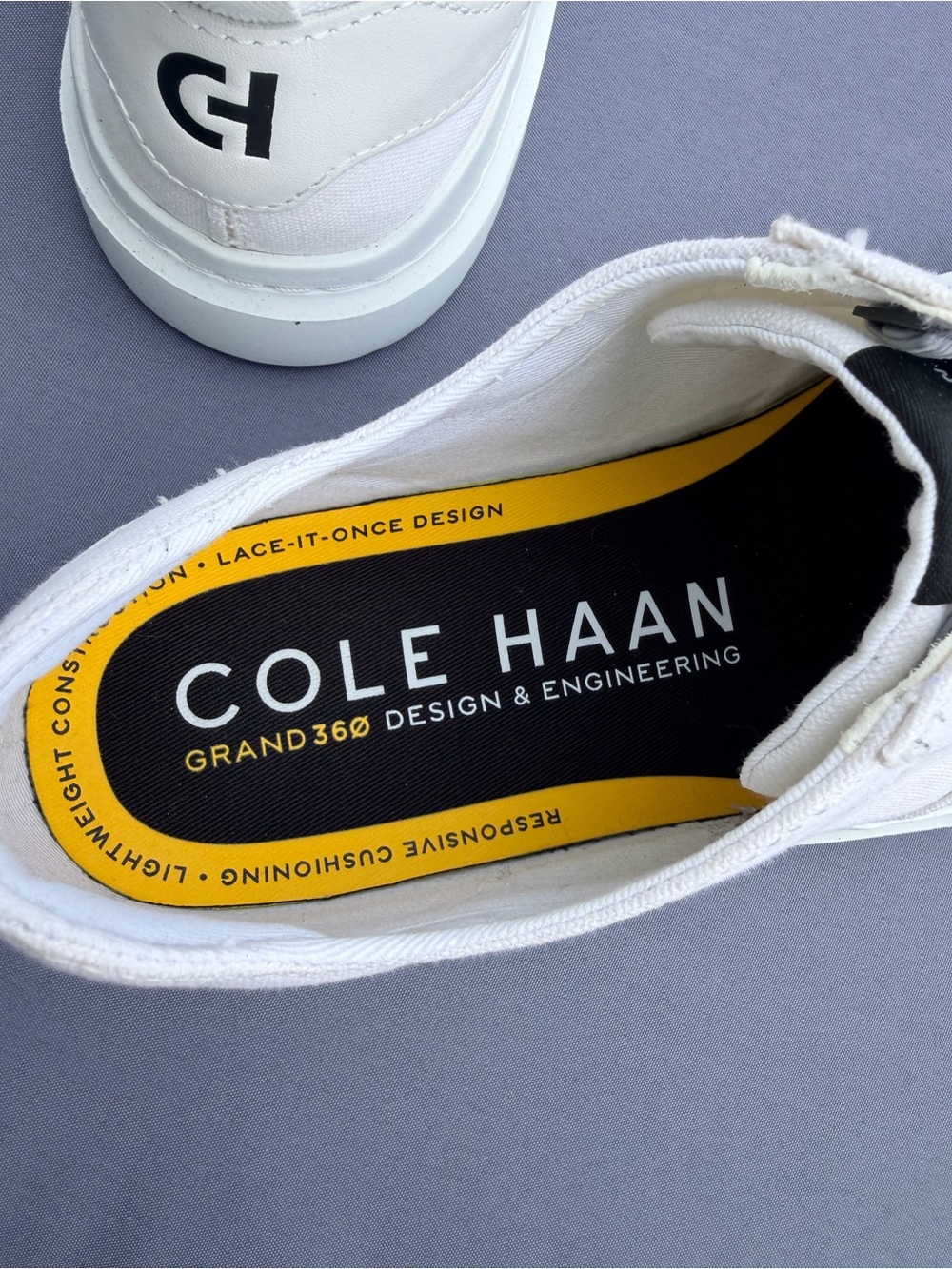 COLE HAAN White Grand 360 Sneakers - Picture 4 of 6